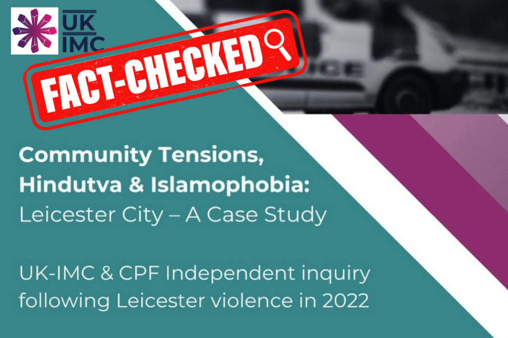 UKIMC report on Leicester is full of baseless allegations and misinformation