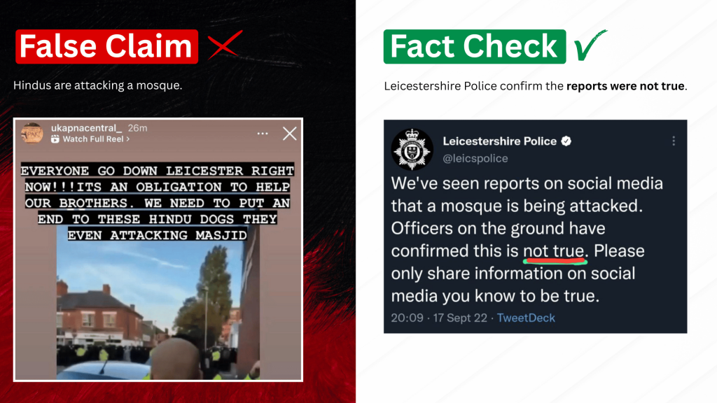 False Claim 6: Hindus are attacking a mosque