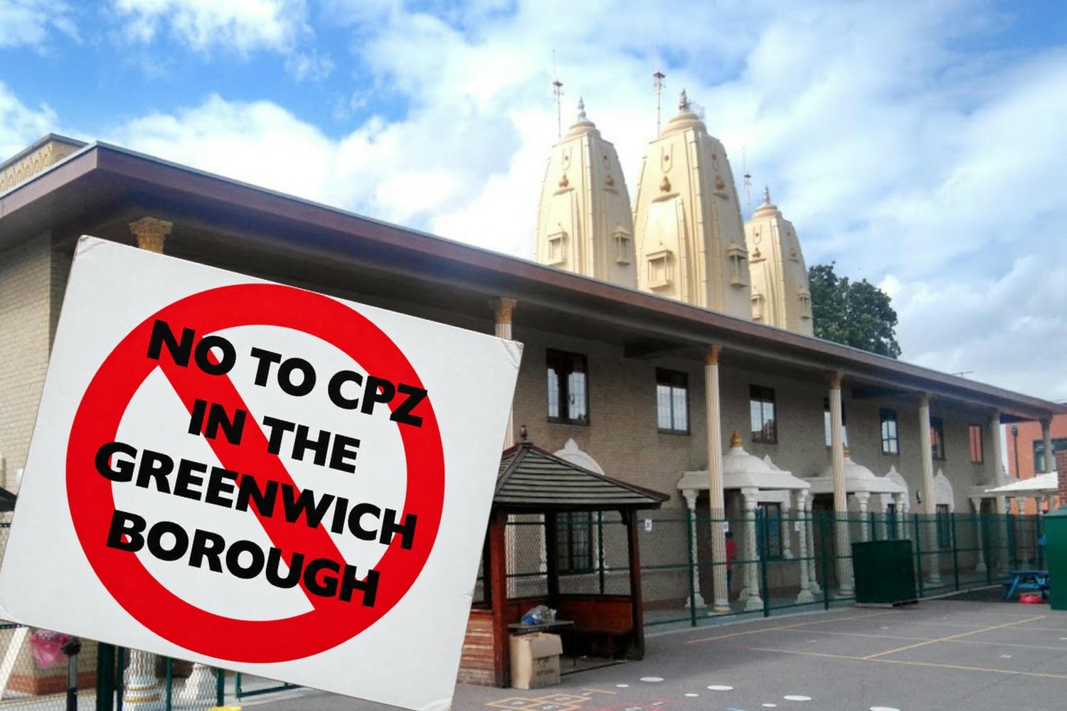 Greenwich parking zone and a proposed School Streets Scheme threatens access to Woolwich Hindu temple and its nursery